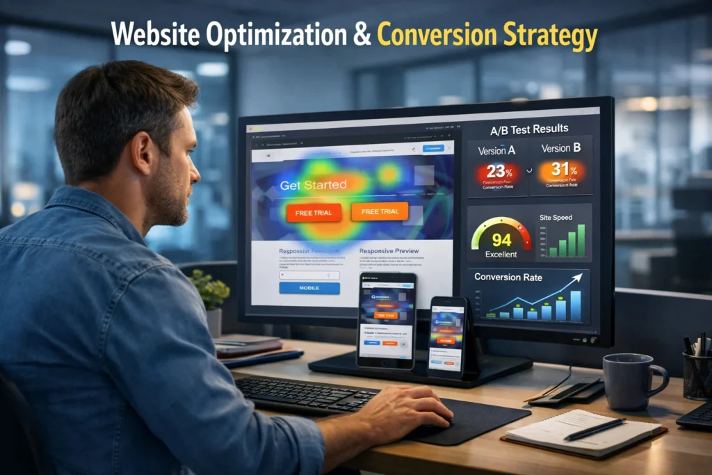 Website Optimization and Conversion Rate Optimization Services in India by Technofitters