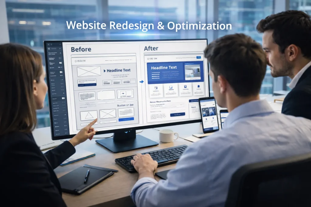 Website Redesign and Optimization by Technofitters – Website Development Company in India