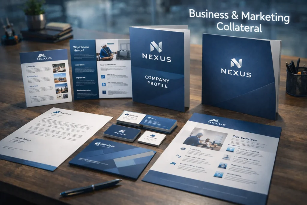 Business and Marketing Collateral Design by Technofitters – Graphic Design Services in India