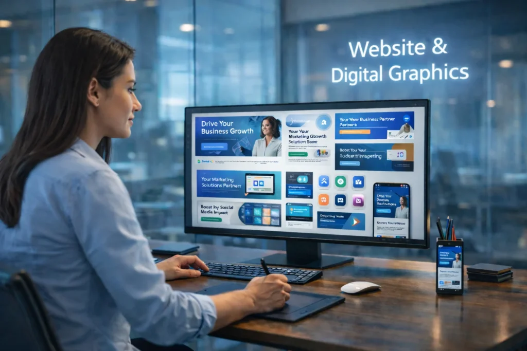 Website and Digital Graphics Design by Technofitters – Graphic Design Services in India