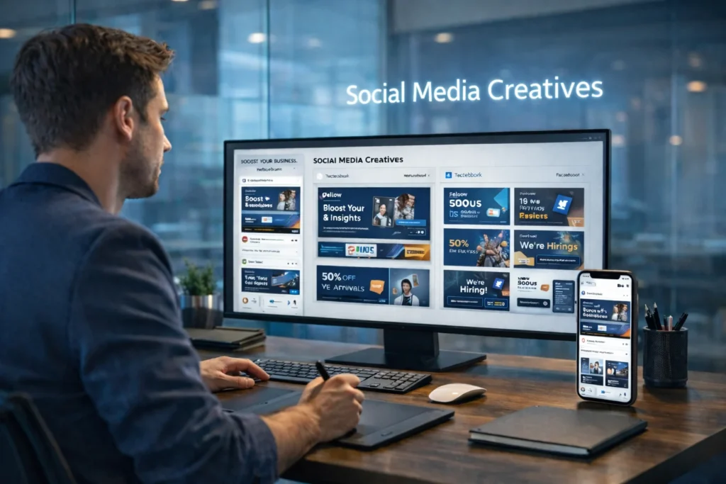 Social Media Creative Design by Technofitters – Graphic Design Services in India